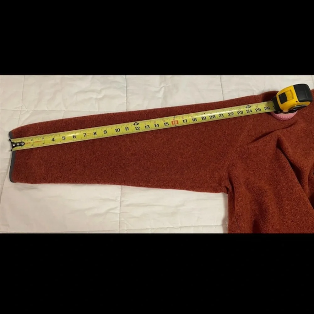 GH Bass And Co Mens XXL Pullover Fleece 3 Button Front Soft Long Sleeve Orange